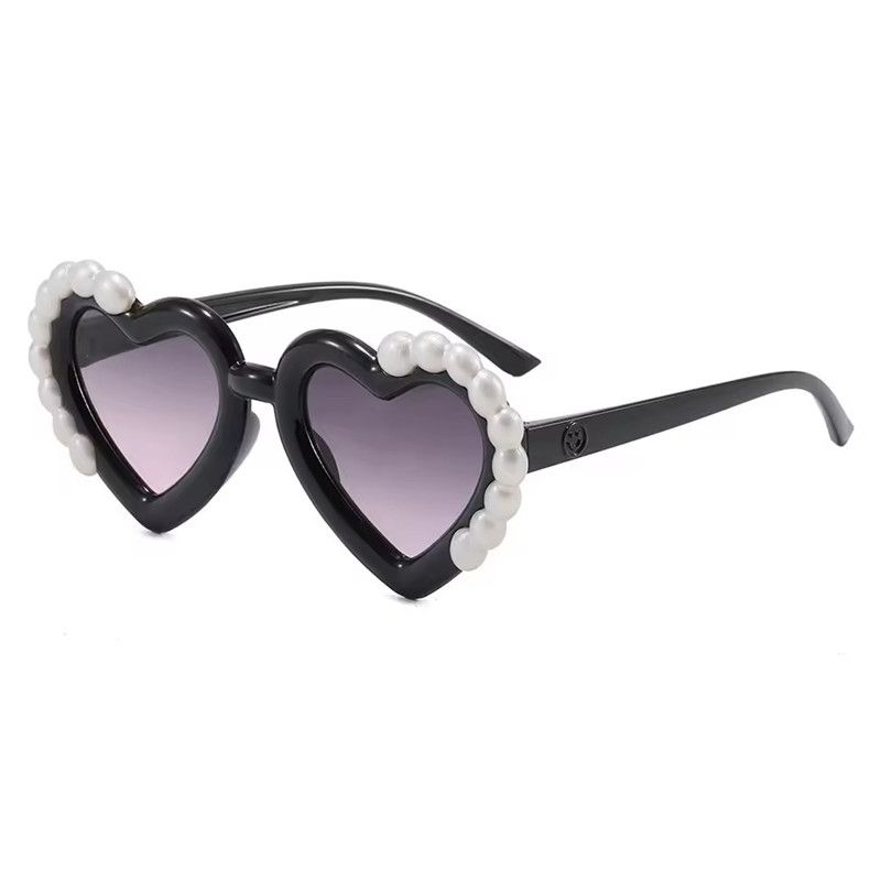 1PC Fashion Heart-Shaped Kids Sunglasses for Girls Princess UV Protection Children's Sun Glasses Trendy Design eyewear