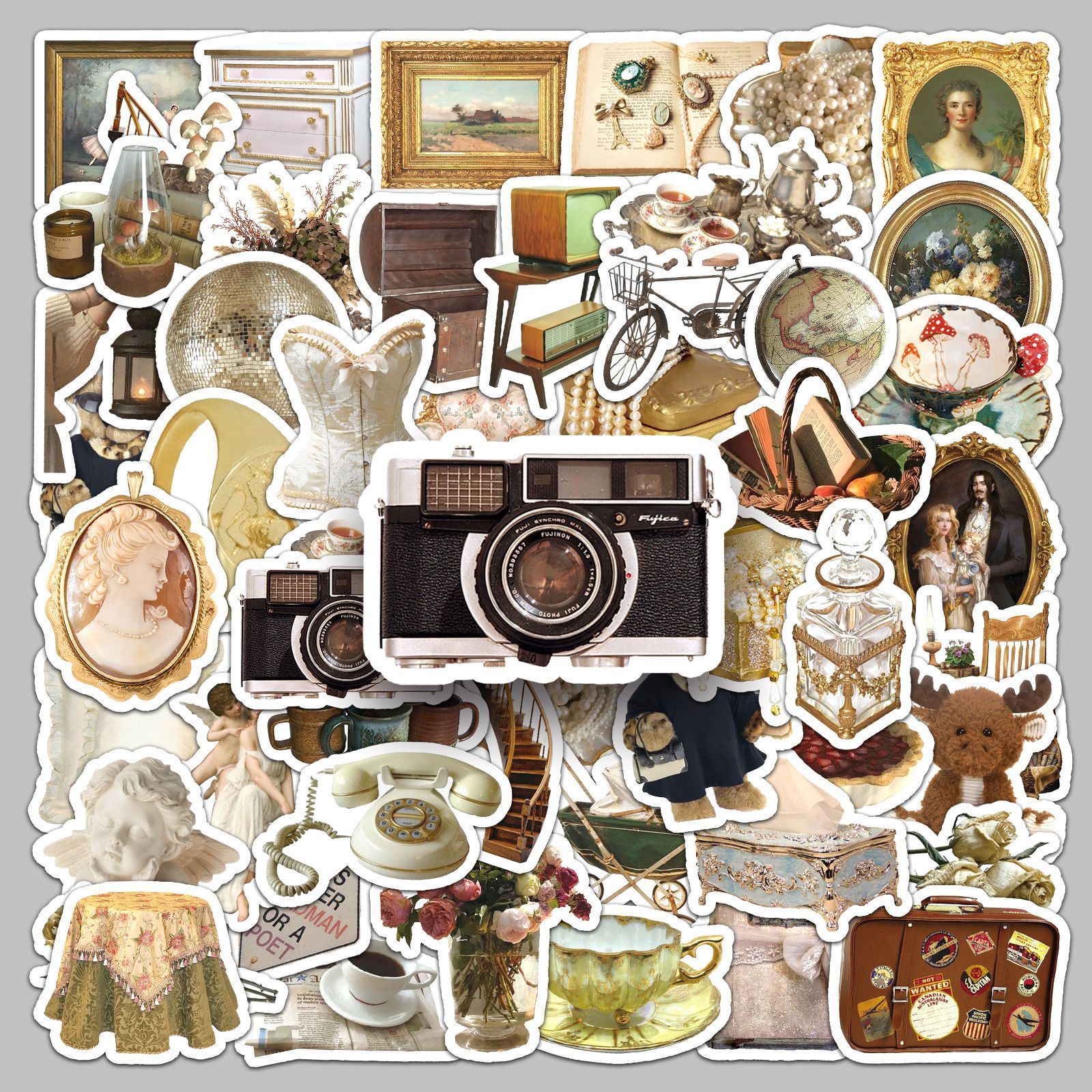 Funny cat Stickers Cartoon Cute Decals Toy Stationery Guitar Phone Bicycle Laptop Luggage Car Graffiti Kids Sticker-H-11