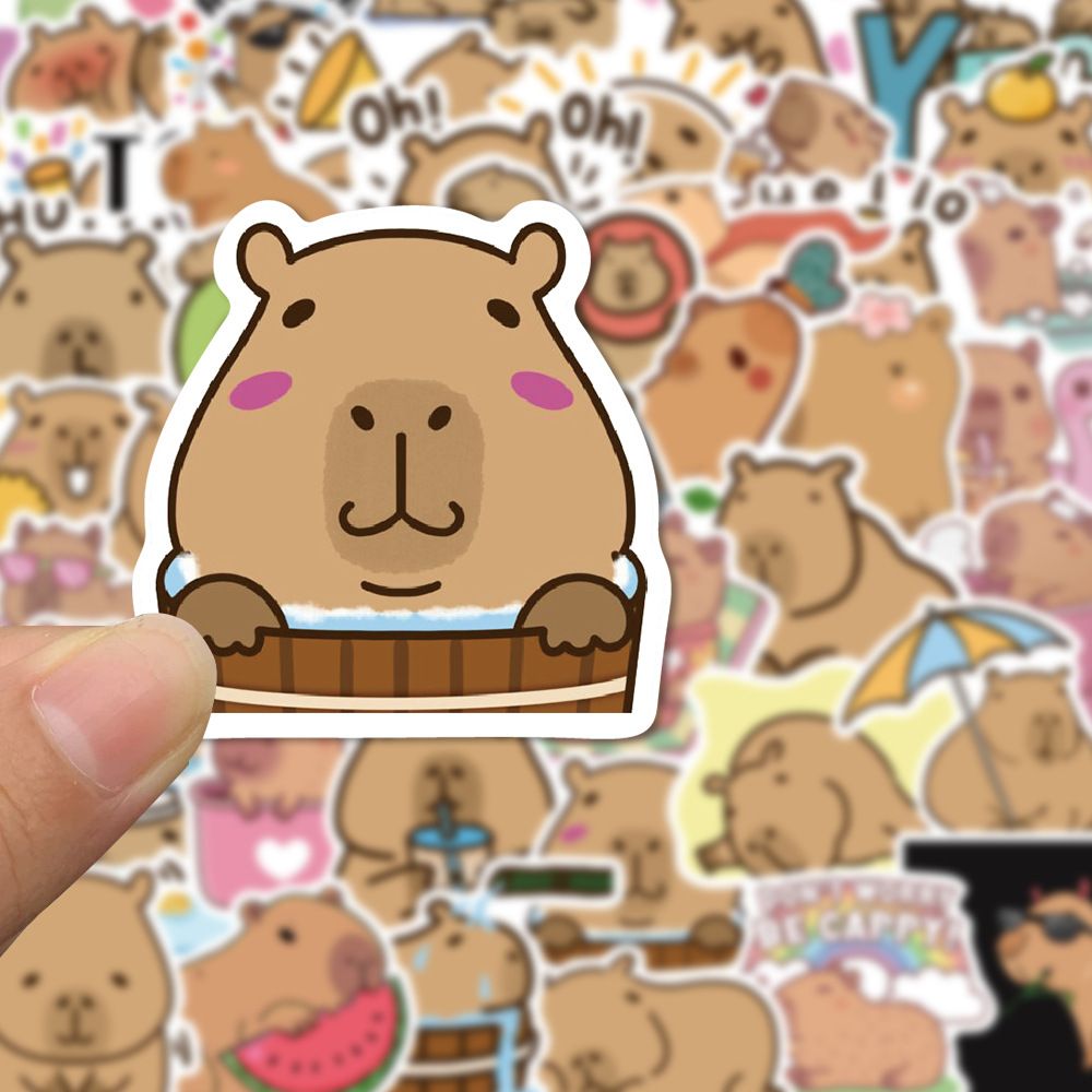 Funny cat Stickers Cartoon Cute Decals Toy Stationery Guitar Phone Bicycle Laptop Luggage Car Graffiti Kids Sticker-H-11
