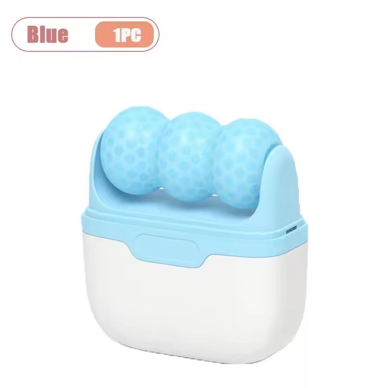 1pc Dual Head Ice Roller for Face Cooling Therapy Facial Massage Tool Skin Tightening Puffiness Relief Home Skincare Device