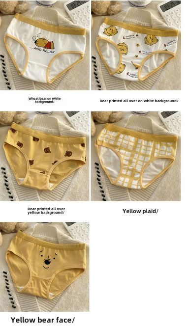 5pcs Cotton Girls Panties Triangle Cute Cartoon Little Girl Medium Older Child Baby Infant Children's Panties Female