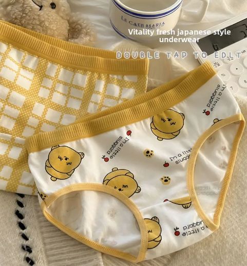 5pcs Cotton Girls Panties Triangle Cute Cartoon Little Girl Medium Older Child Baby Infant Children's Panties Female
