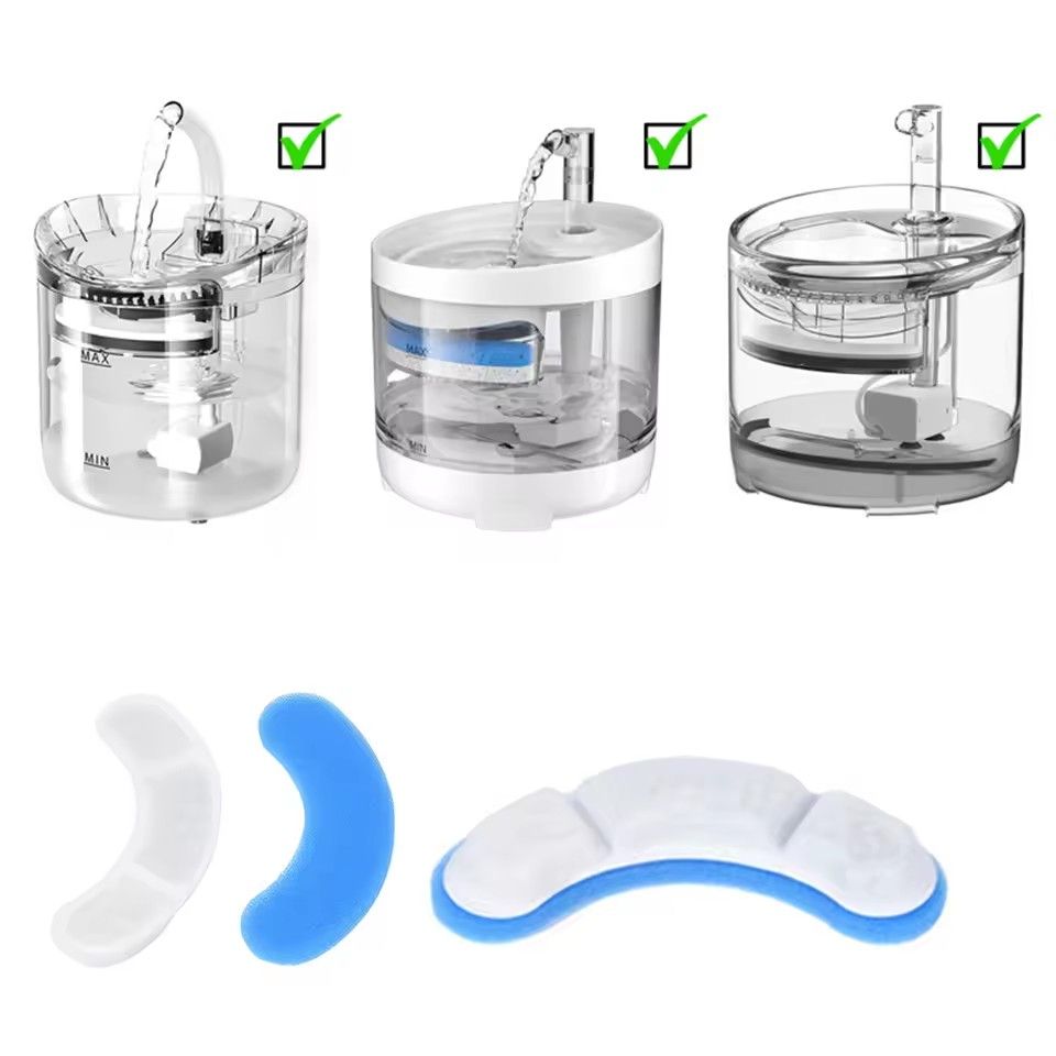 5pcs Replacement Filter For Cat Dog Water Drinking Fountain Activated Carbon Replaced Filters Fountain Dispenser Feeders