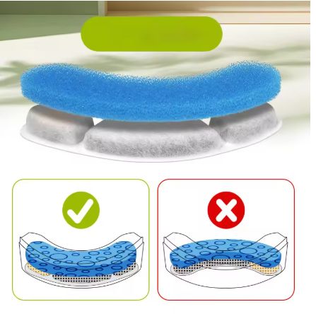 5pcs Replacement Filter For Cat Dog Water Drinking Fountain Activated Carbon Replaced Filters Fountain Dispenser Feeders