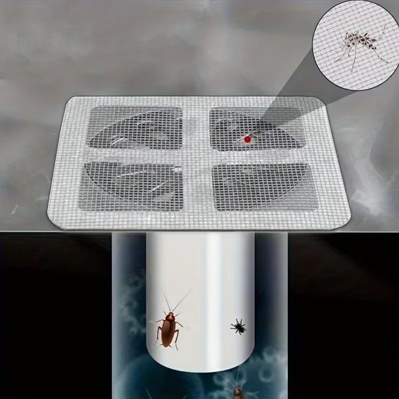 50pcs Disposable Shower Drain Hair Catcher Mesh Shower Drain Covers Floor Sink Strainer Filter Hair Stopper For Bathroom
