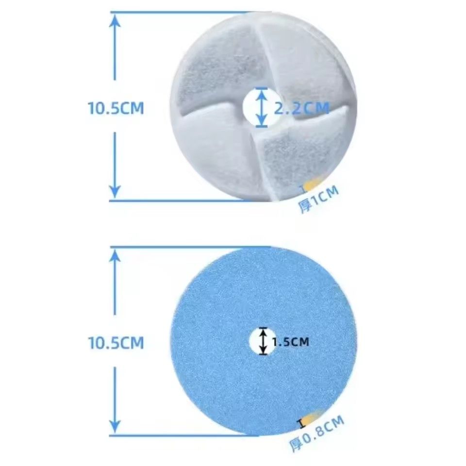 3pcs Pet Water Fountain Dispenser Filter Replacement Activated Carbon Drinking Dispenser Filter Cleaning Accessories