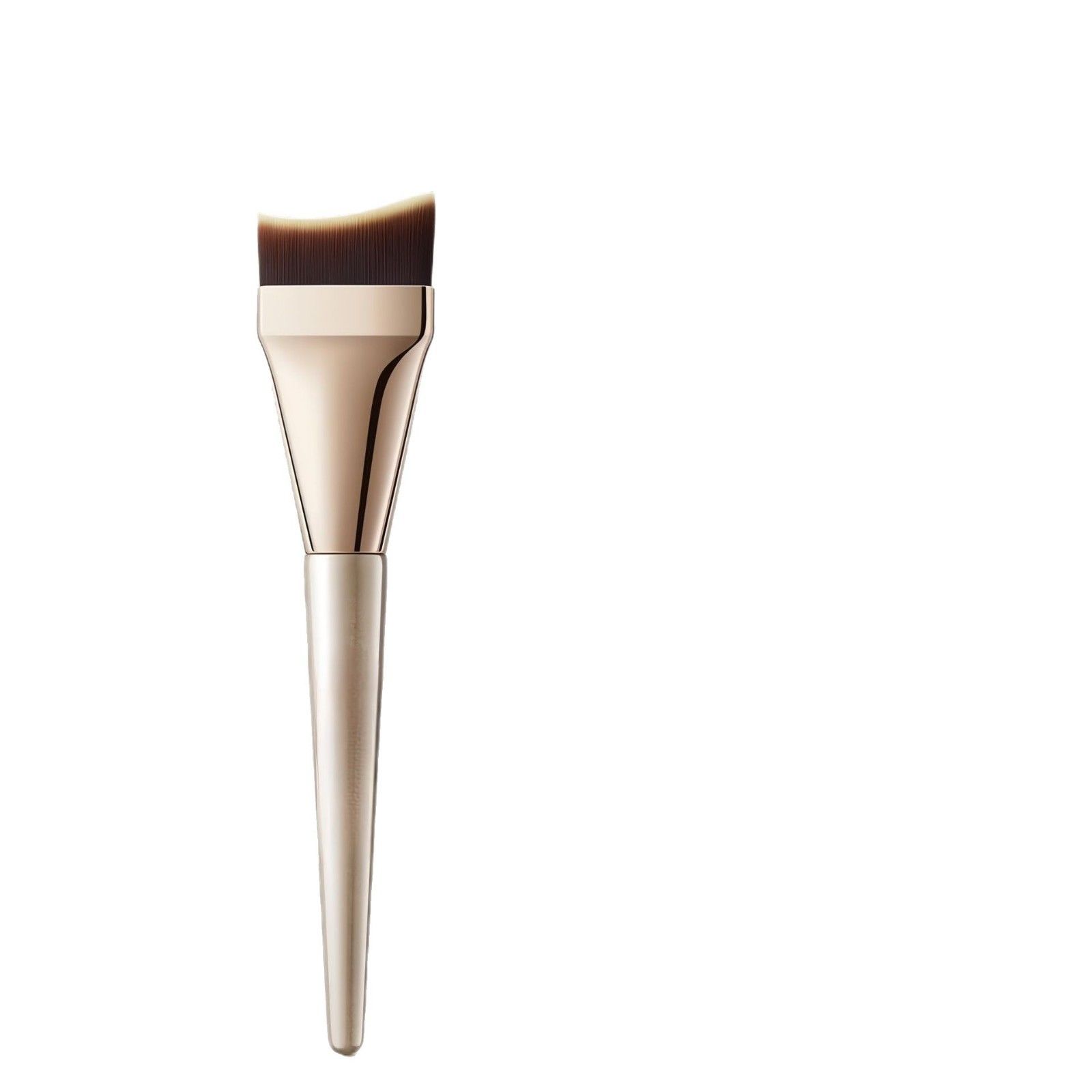 1pc Arc-shaped Flat-head Ultra-thin Foundation Brush, Paint-free And Traceless Foundation Liquid Brush, Professional