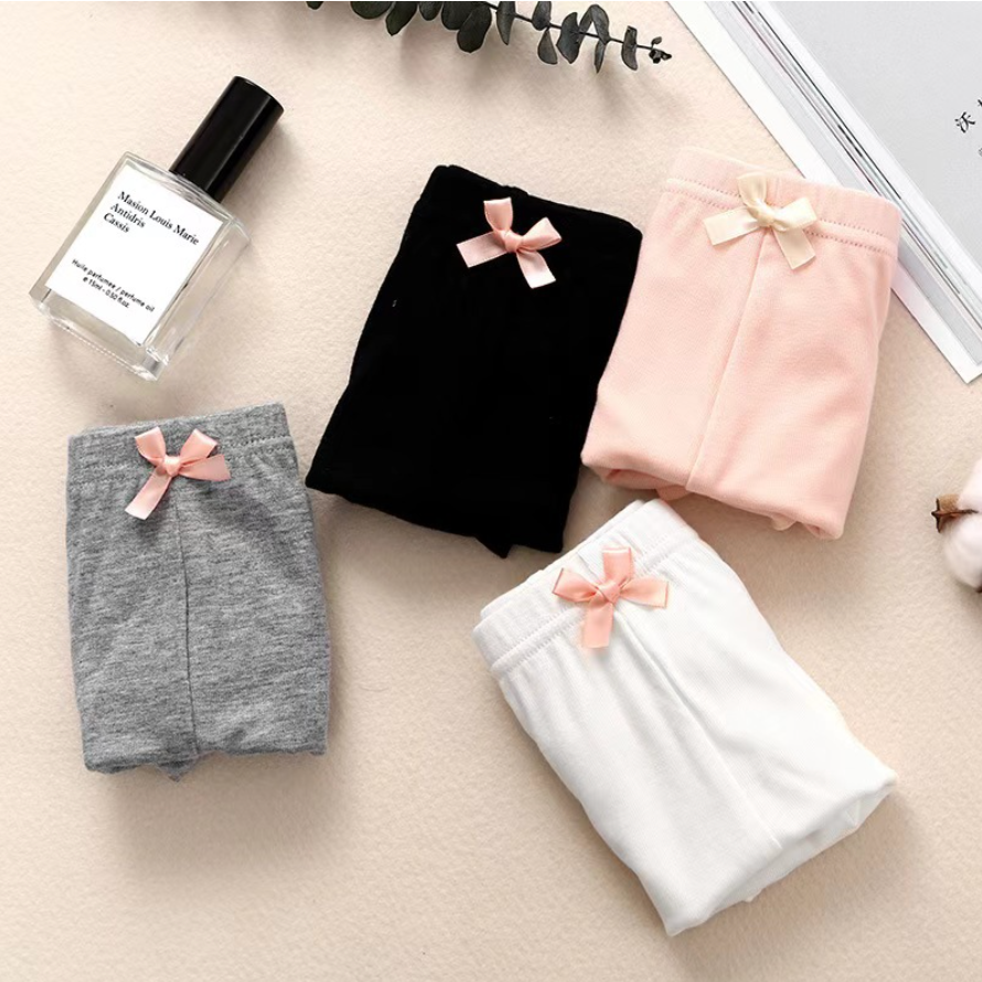 3pcs Girl Children's Underwear Panties With Bow Design Boxer Kid's Brief Breathable Soft Comfortable Children Underwear For Girl 15-70kg