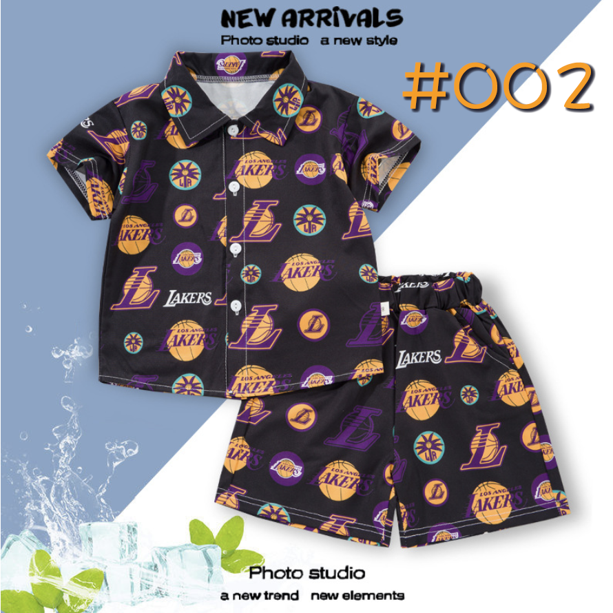 2-Piece Set（Shirt+shorts）Summer Boys Lightweight Casual Cuban Collar 3D Digital Print Premium Style Shirt and Shorts Set