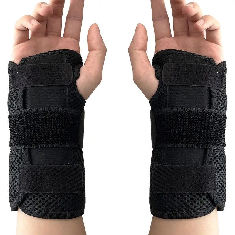 Adjustable Wrist Braces with Dual-Plate Support Breathable Nylon, Triple Fixation Design for Sports & Daily Use, Ideal Gift for Birthdays, Everyday Wrist Support|Breathable Comfort|Secure Fit Brace