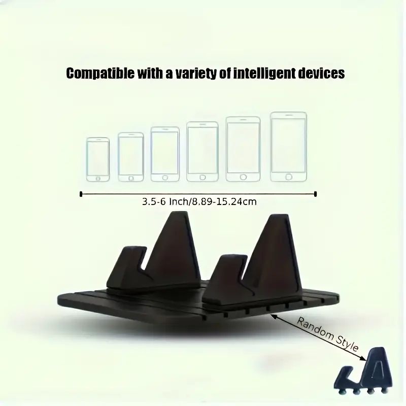 Multi-Functional Silicone Dashboard Phone Holder - Non-Slip Installation, Ideal for iPhone, Samsung, and Home Use, Home Phone Holder|Modern Phone Holder|Durable Phone Holder for Car