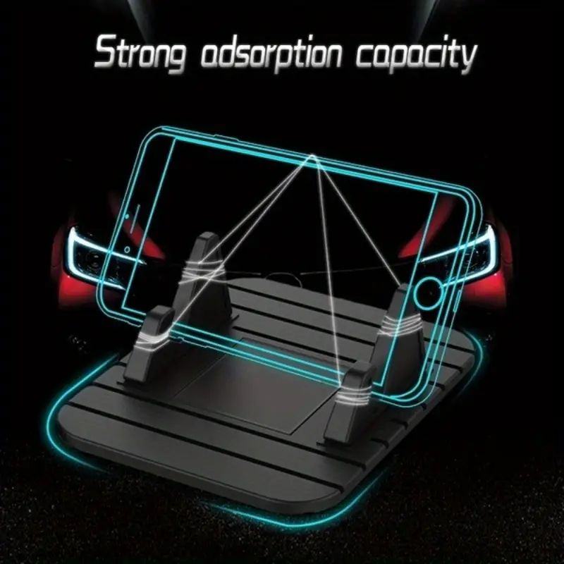 Multi-Functional Silicone Dashboard Phone Holder - Non-Slip Installation, Ideal for iPhone, Samsung, and Home Use, Home Phone Holder|Modern Phone Holder|Durable Phone Holder for Car