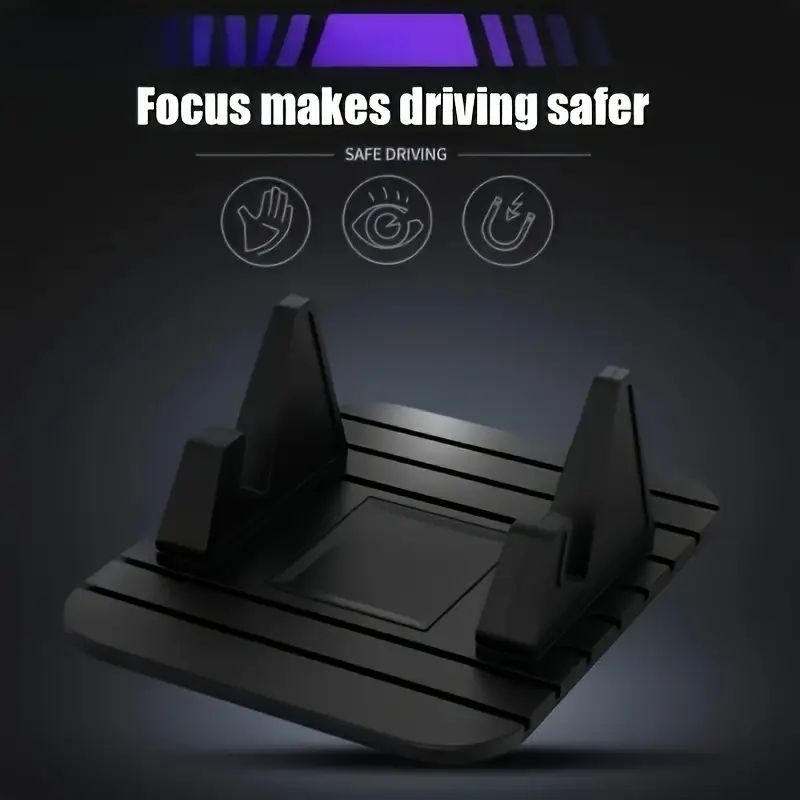 Multi-Functional Silicone Dashboard Phone Holder - Non-Slip Installation, Ideal for iPhone, Samsung, and Home Use, Home Phone Holder|Modern Phone Holder|Durable Phone Holder for Car