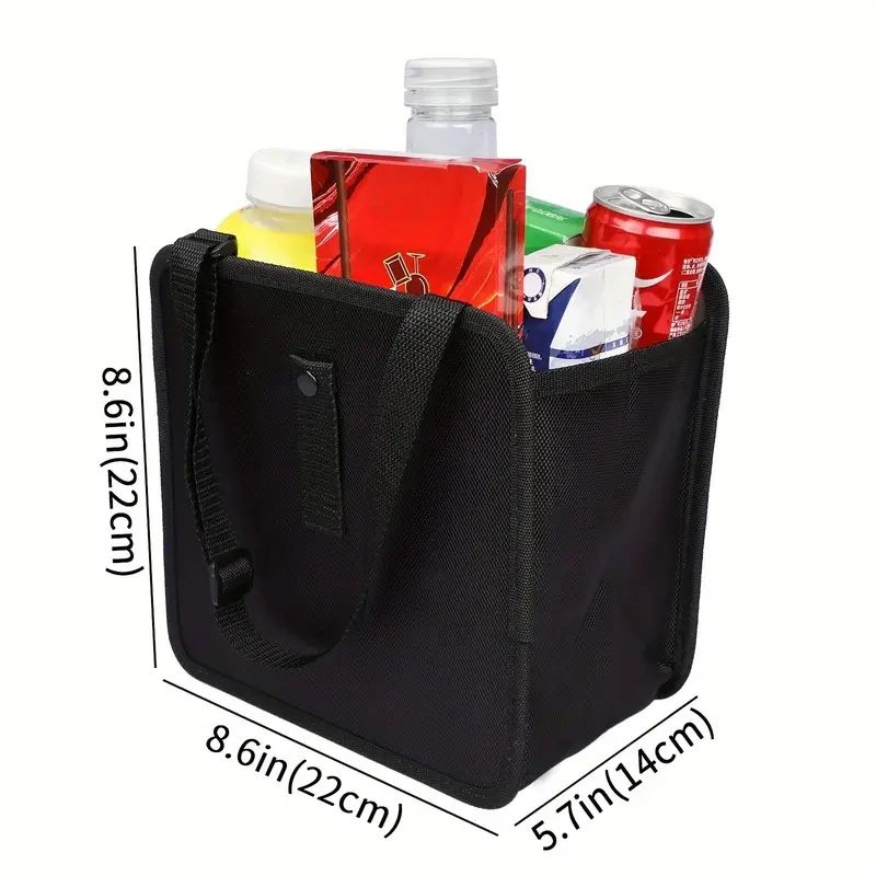 Waterproof Car Trash Can Storage Box - A Chic Hanging Armrest Box for Keeping Your Car Interior Neat, Finished in Elegant Black