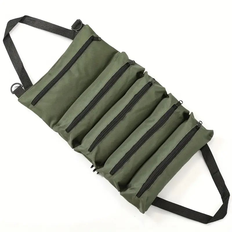 1pc Heavy-Duty Rolling Tool Kit - Multifunctional Electrician and Mechanic Storage Bag, Ideal Father's Day Gift, Suitable for Outdoor Storage Box, Cabinet, Shelf
