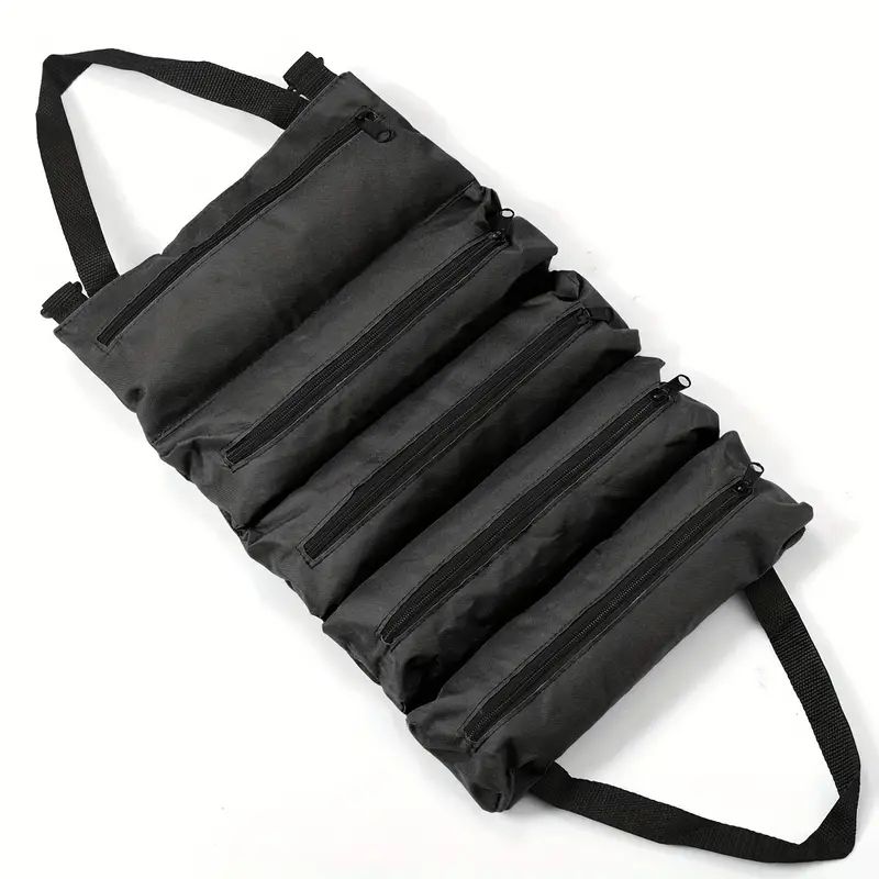 1pc Heavy-Duty Rolling Tool Kit - Multifunctional Electrician and Mechanic Storage Bag, Ideal Father's Day Gift, Suitable for Outdoor Storage Box, Cabinet, Shelf