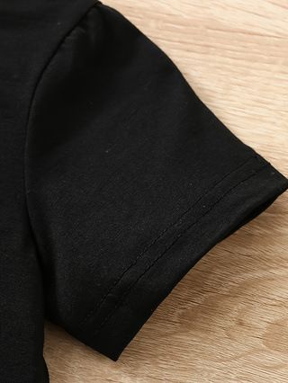 Girls' Summer Casual 2-Piece Set(T-shirt+Pants)- Short Sleeve Top & Leopard Print Pants, New Stylish Outfit