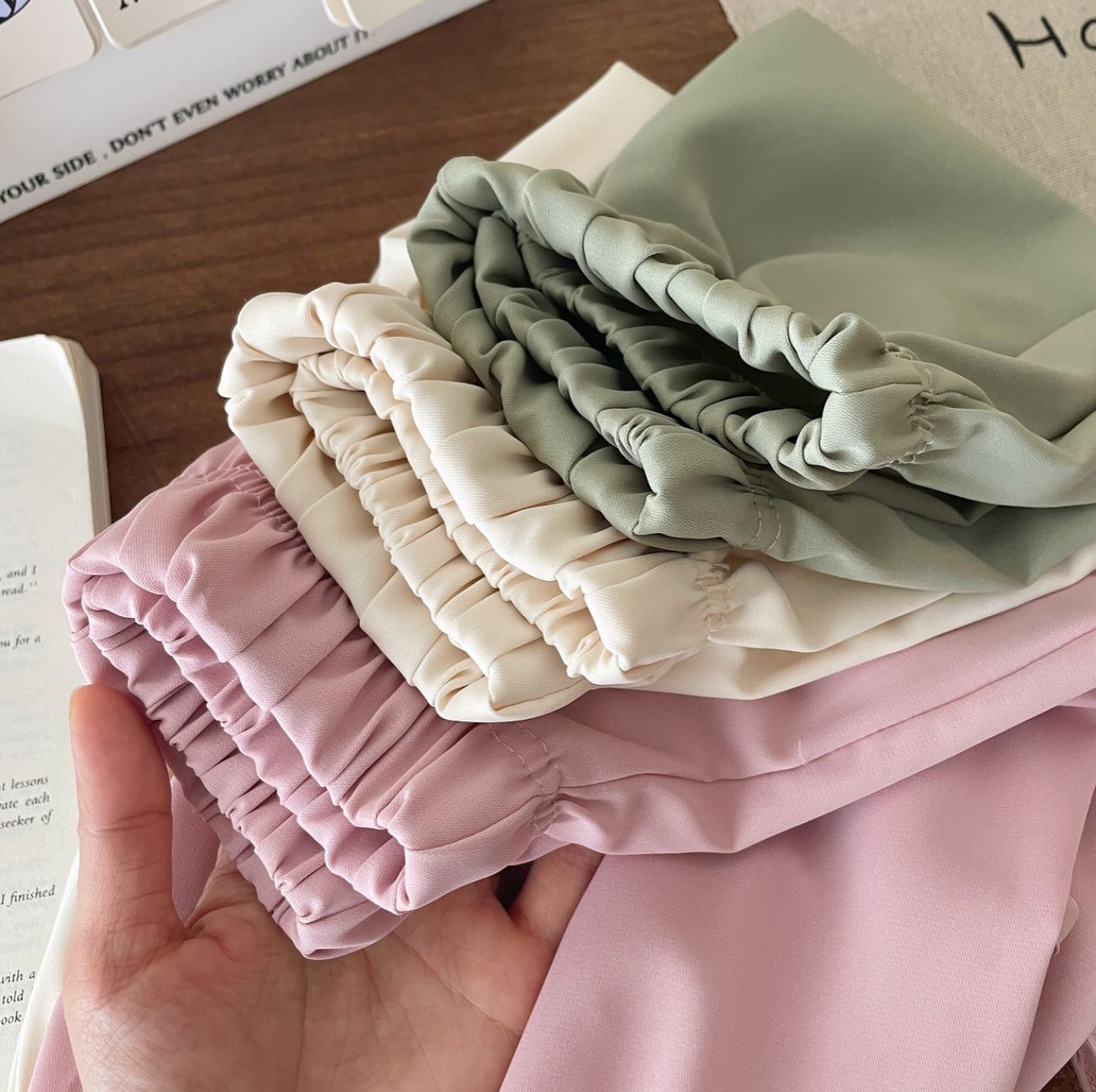 Girl's Summer Bow Detail Culottes - Loose-Fit Solid Color Mosquito-Repellent Long Pants for Toddler & Kids Casual Wear