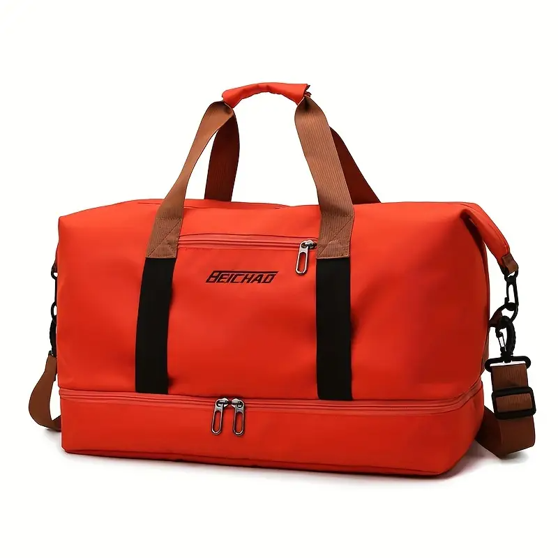 Travel Bag, Luggage Bag, Large Capacity Travel Bag with Wet and Dry Separation, Casual Outdoor Travel Tote, Women'S Fitness Yoga Bag, Weekend Overnight Bag