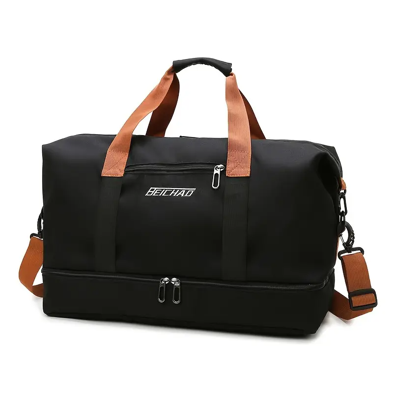 Travel Bag, Luggage Bag, Large Capacity Travel Bag with Wet and Dry Separation, Casual Outdoor Travel Tote, Women'S Fitness Yoga Bag, Weekend Overnight Bag