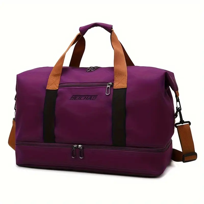 Travel Bag, Luggage Bag, Large Capacity Travel Bag with Wet and Dry Separation, Casual Outdoor Travel Tote, Women'S Fitness Yoga Bag, Weekend Overnight Bag