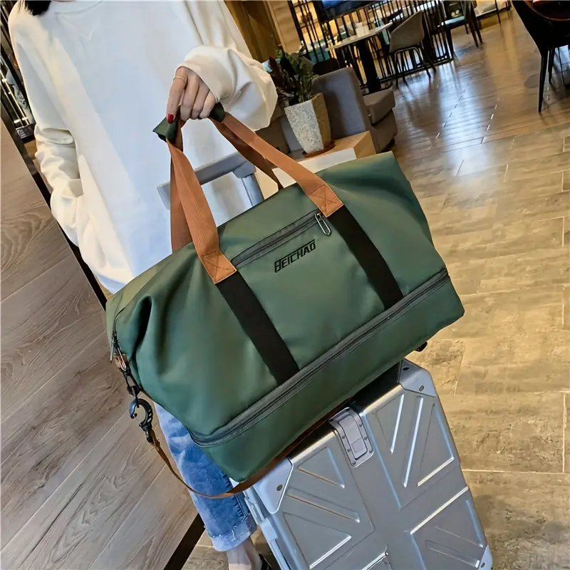 Travel Bag, Luggage Bag, Large Capacity Travel Bag with Wet and Dry Separation, Casual Outdoor Travel Tote, Women'S Fitness Yoga Bag, Weekend Overnight Bag