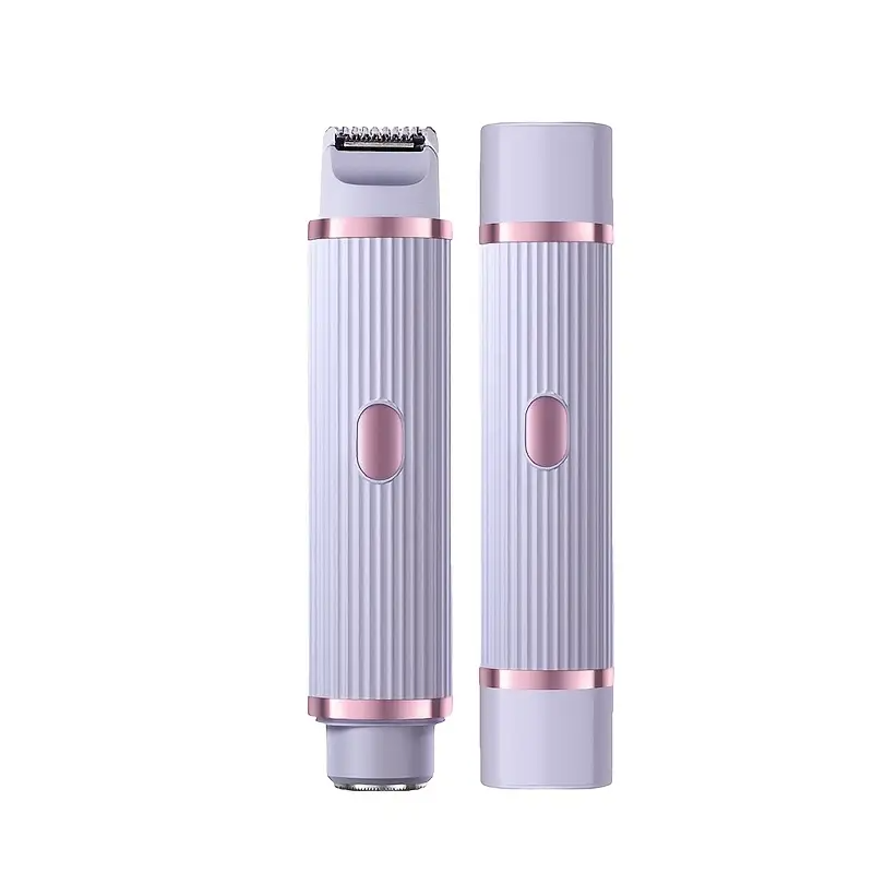 2-in-1 Women'S Electric Shaver for Bikini, Eyebrows, Face, Legs & Underarms - Wet/Dry Hair Removal Tool - Portable Bikini Trimmer Cordless - Gentle & Effective