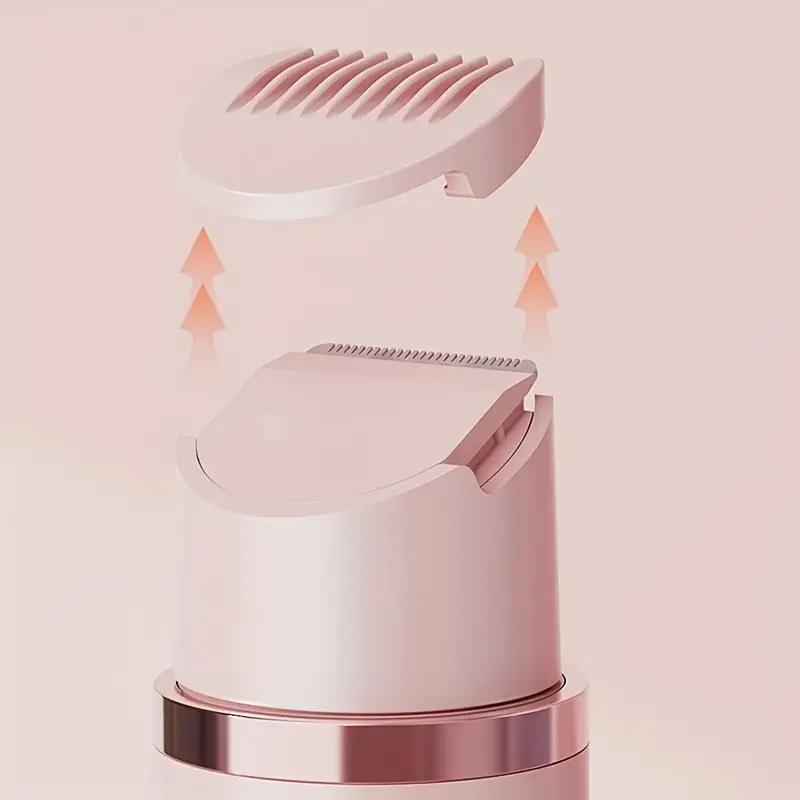 2-in-1 Women'S Electric Shaver for Bikini, Eyebrows, Face, Legs & Underarms - Wet/Dry Hair Removal Tool - Portable Bikini Trimmer Cordless - Gentle & Effective