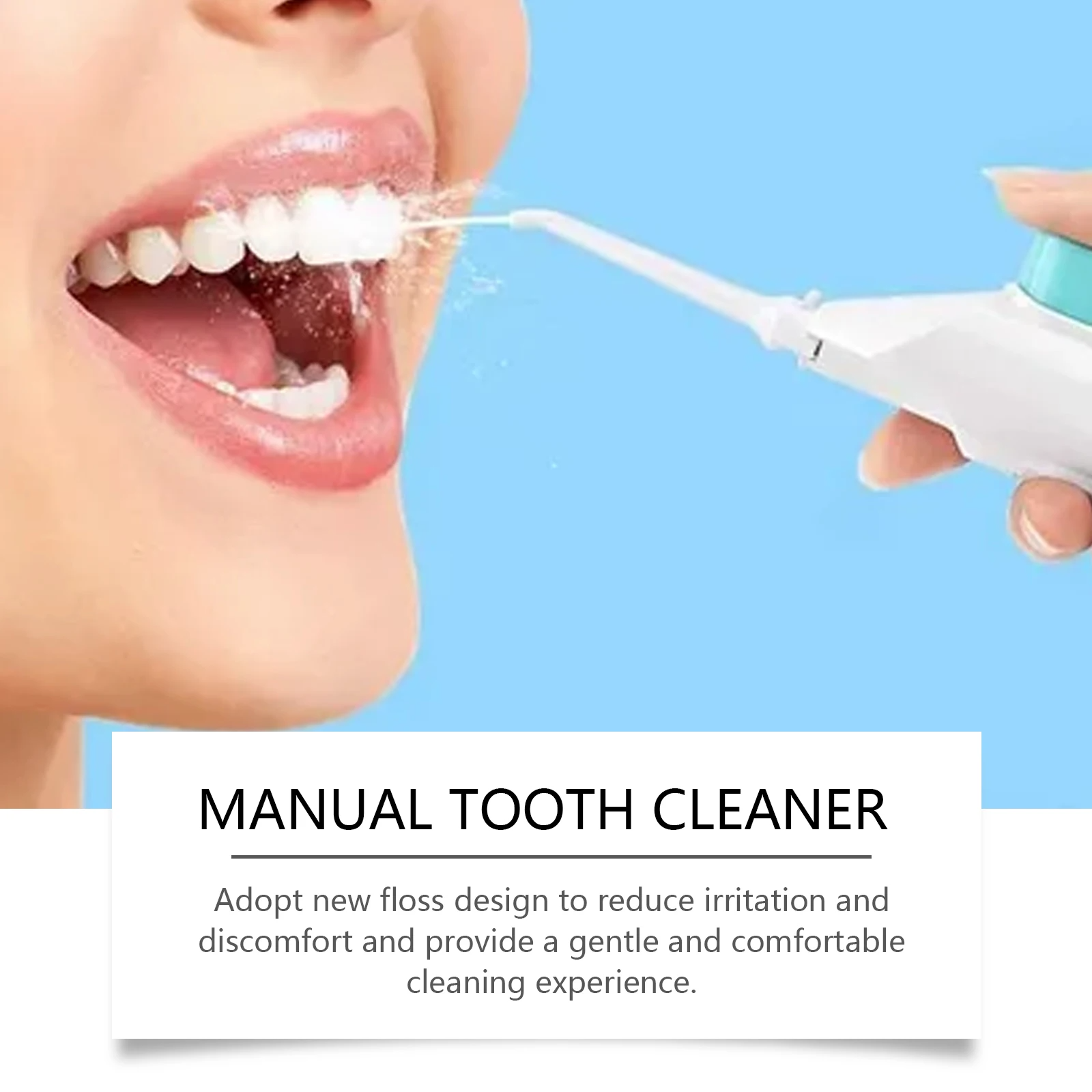 Manual Teeth Cleaner - Oral Odor & Tartar Removal, Portable Teeth Care Daily Dental Irrigator For Gentle Cleaning