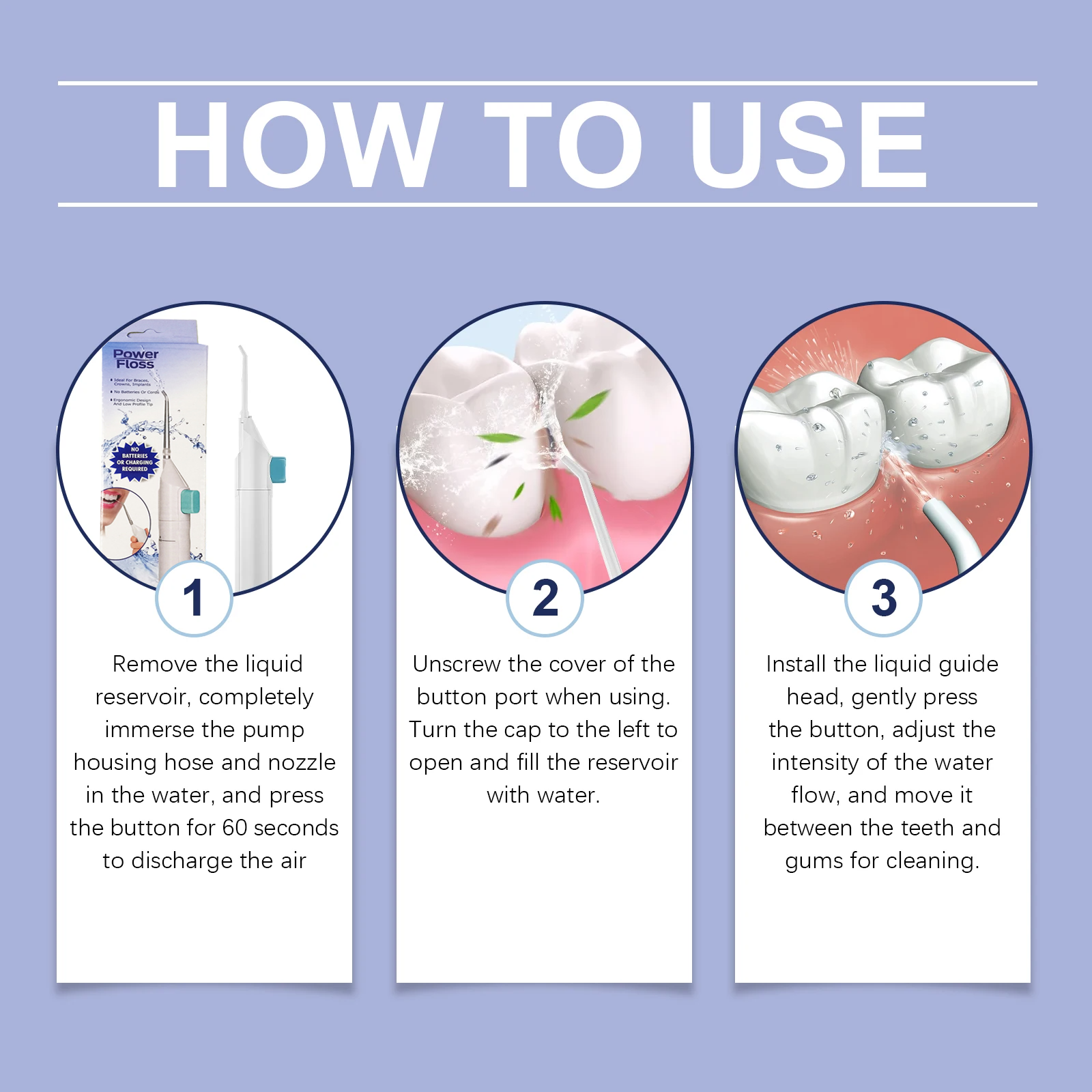 Manual Teeth Cleaner - Oral Odor & Tartar Removal, Portable Teeth Care Daily Dental Irrigator For Gentle Cleaning