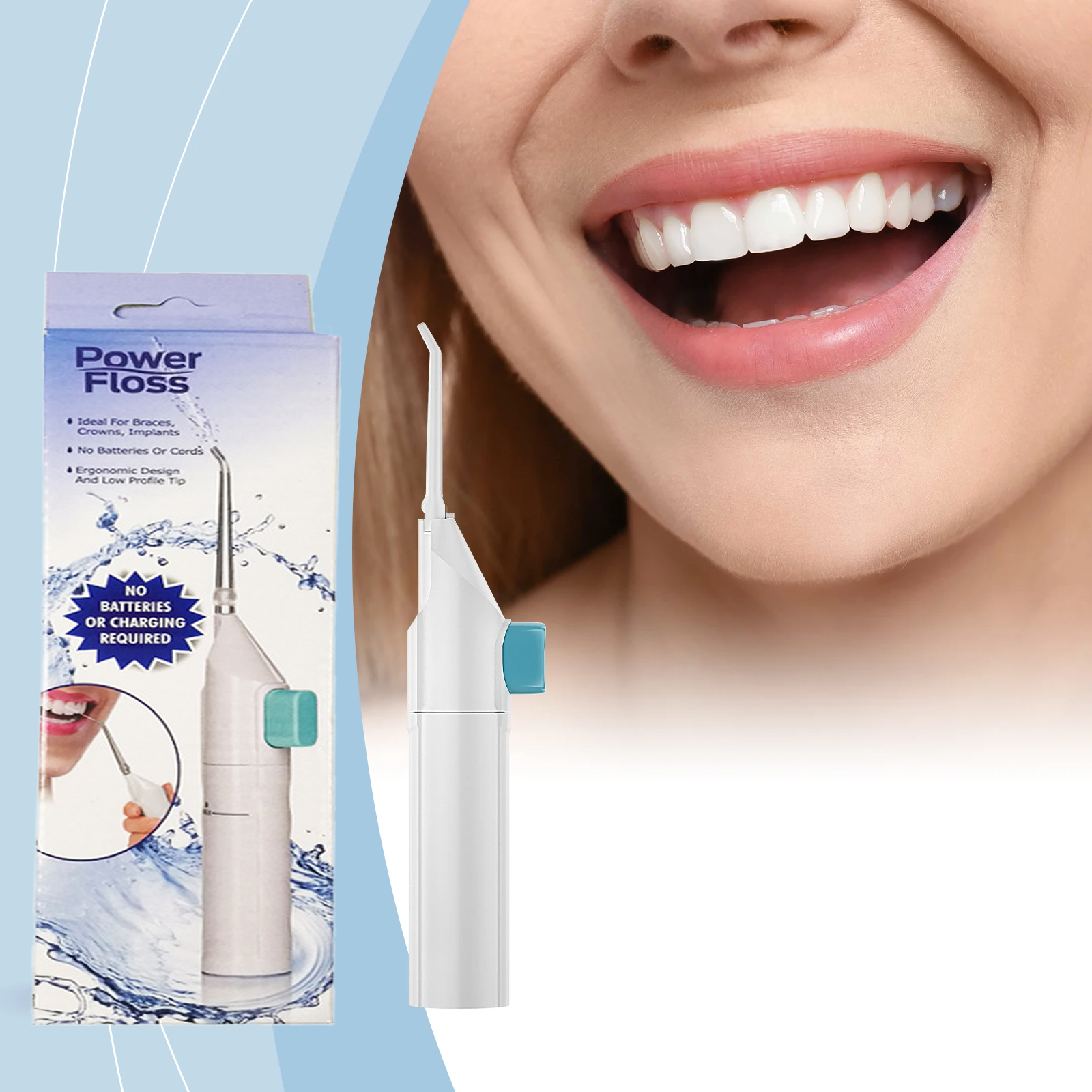 Manual Teeth Cleaner - Oral Odor & Tartar Removal, Portable Teeth Care Daily Dental Irrigator For Gentle Cleaning