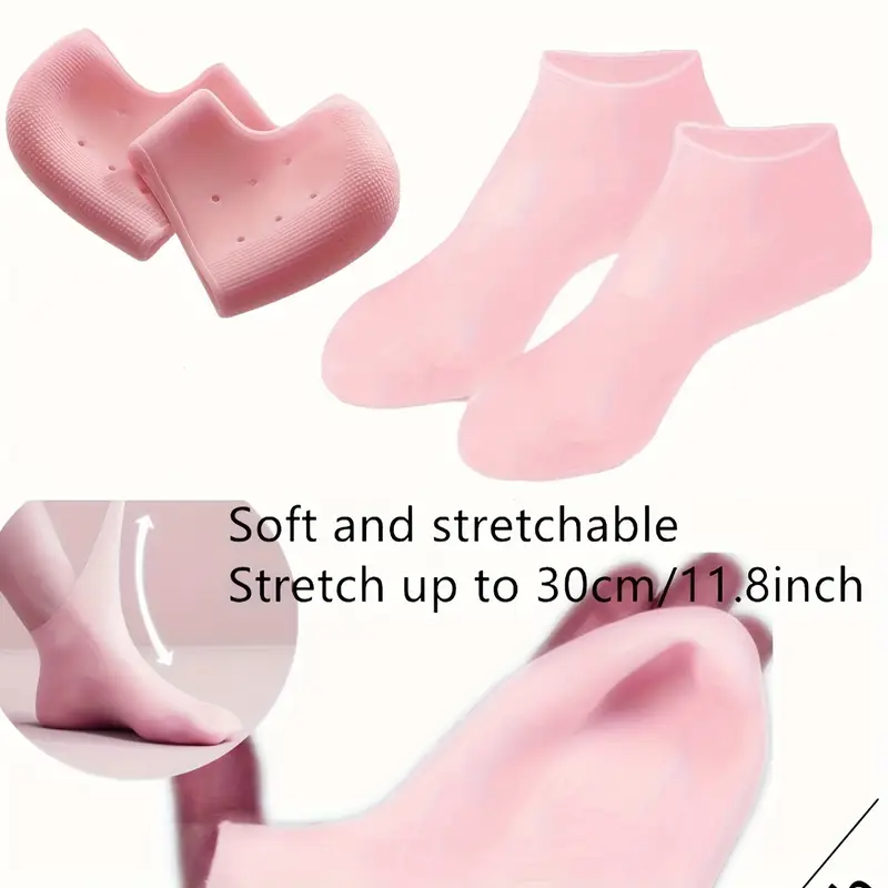 Silicone Moisturizing Gloves & Socks Set - Fragrance-Free, Hand & Foot Care for Soft Skin