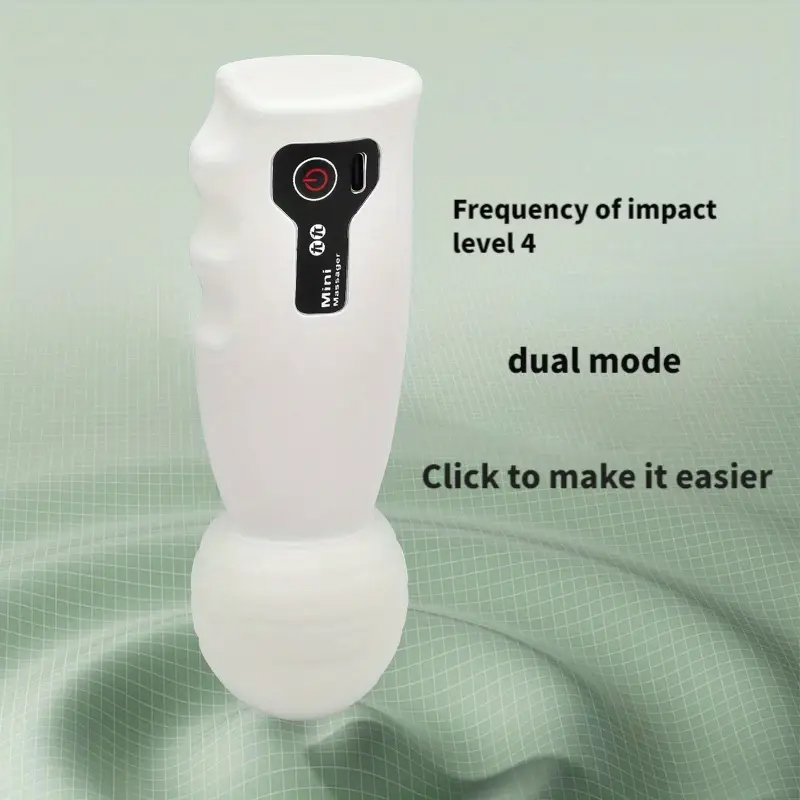 Portable Mini Electric Massager, USB Rechargeable, 4-speed Adjustment Gear, Suitable for Body, Back, Neck, Leg and Waist Massage High Speed Motor, high frequency vibration