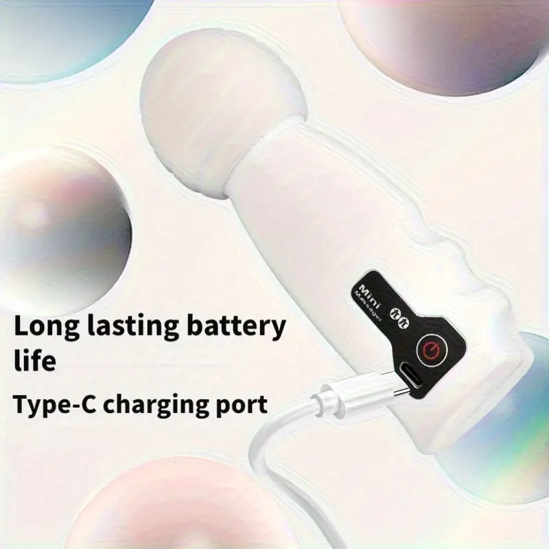 Portable Mini Electric Massager, USB Rechargeable, 4-speed Adjustment Gear, Suitable for Body, Back, Neck, Leg and Waist Massage High Speed Motor, high frequency vibration
