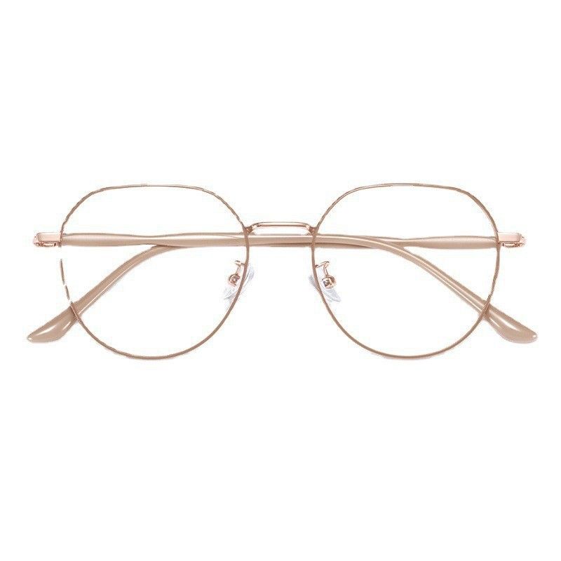 Vintage Blue Ray Blocking Anti-Blue Light Glasses Eye Protection Metal Polygons Eyeglasses Ultralight Computer Goggles Men Women
