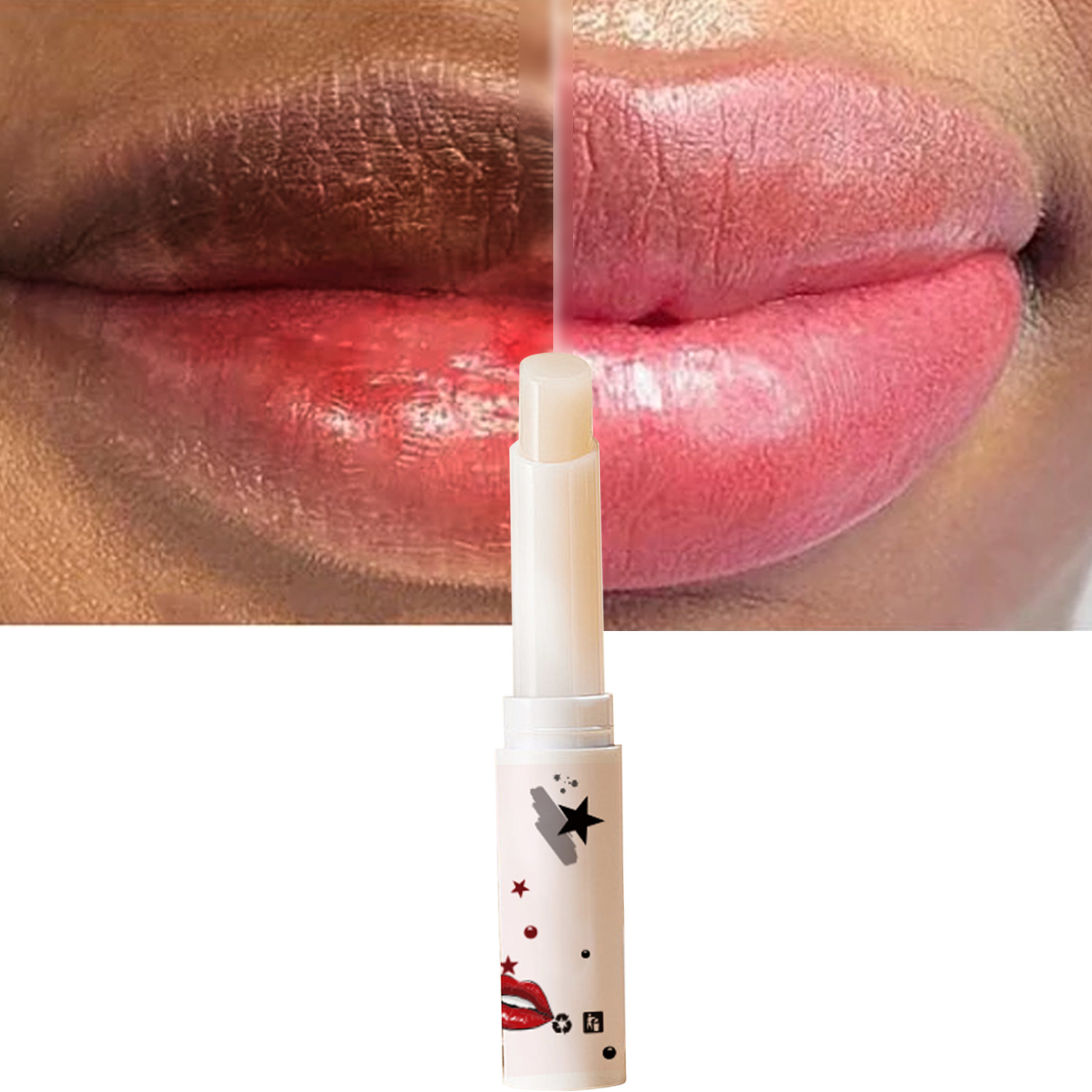 Lip Balm For Remove Dark Lip Moisturizing Lightening Melanin Whitening Plumper Extreme Gloss Pink Lips Skin Care For Men Women