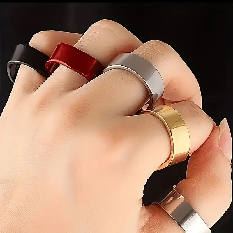4pcs Creative Ring Bottle Openers, Metal, Ideal for Bar & Home Use, Handy Drinking Accessory Tool, Unique Gadget for Parties