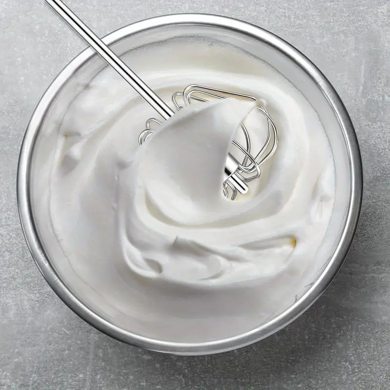 1pc Stainless Steel Hand Push Whisk, Semi-Automatic Egg Whisk, 30cm for Home Blending, Whisking, Beating, Stirring, Rotary Whisk Blender Versatile Milk Frother