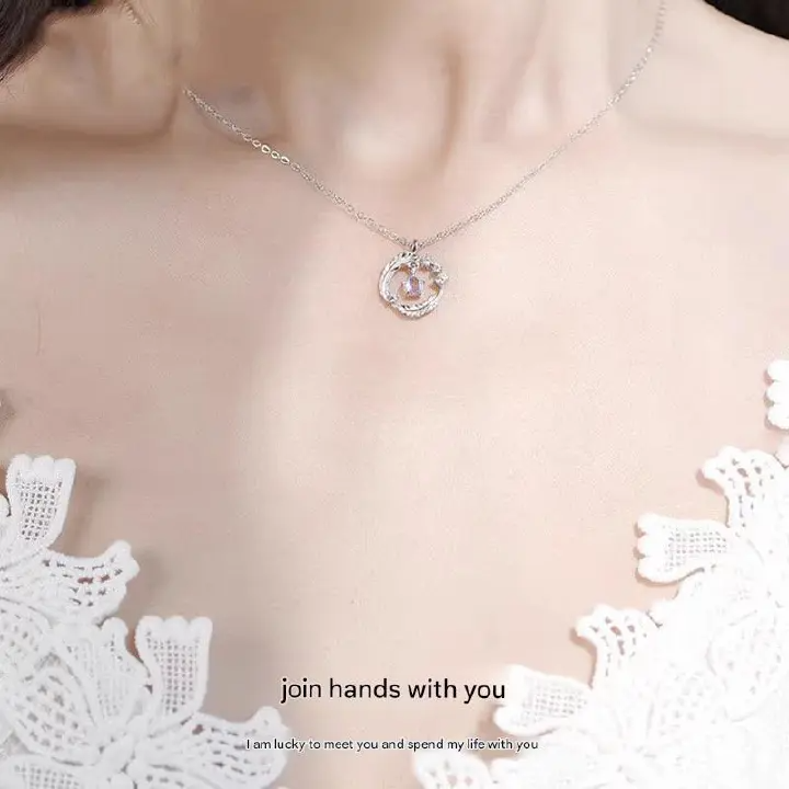 Women's Necklaces Cupid's Feather Necklace Women's Jewelry Necklaces Clavicle Chain Sweater chain