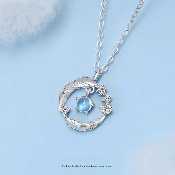 Women's Necklaces Cupid's Feather Necklace Women's Jewelry Necklaces Clavicle Chain Sweater chain