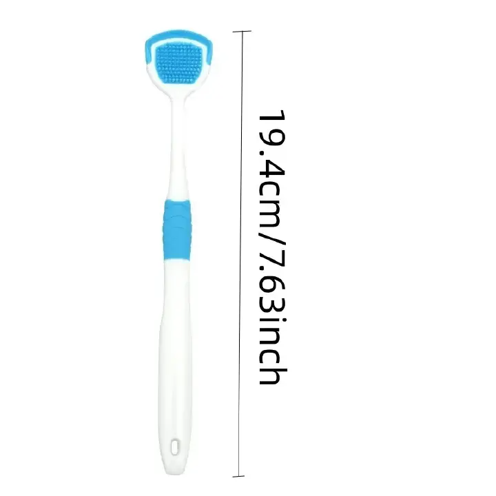3pcs Tongue Scraper and Coating Cleaning Gel Fresh Remove Oral Odor To Cleaner for Bad Breath Clean