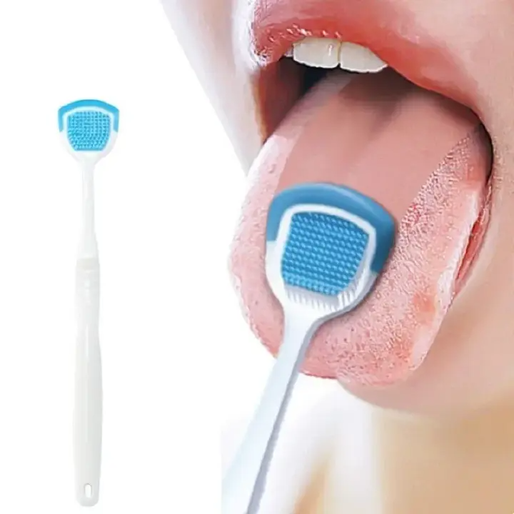 3pcs Tongue Scraper and Coating Cleaning Gel Fresh Remove Oral Odor To Cleaner for Bad Breath Clean