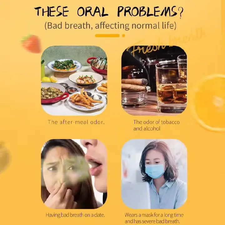 3pcs Tongue Scraper and Coating Cleaning Gel Fresh Remove Oral Odor To Cleaner for Bad Breath Clean