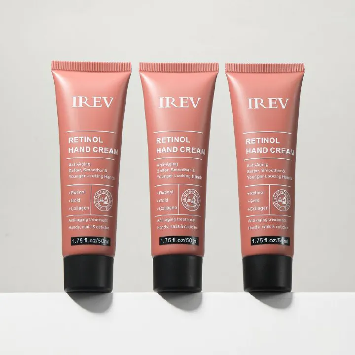 Retinol Hand Cream - with Retinol Gold Collagen - Antiaging Hand Treatment Cream Softens Smoothes Protects Hands Nails Cuticles - For Younger Looking Hands Vitamin A Minimises Age Effect on Skin