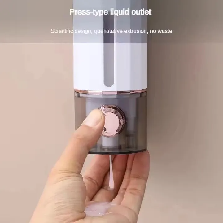 Wall-Mounted Manual Soap Dispenser with Large Capacity & Vacuum Pump – Bathroom & Kitchen Liquid Soap Holder