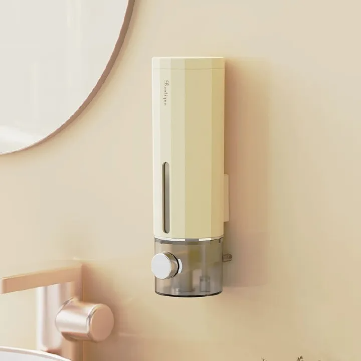 Wall-Mounted Manual Soap Dispenser with Large Capacity & Vacuum Pump – Bathroom & Kitchen Liquid Soap Holder