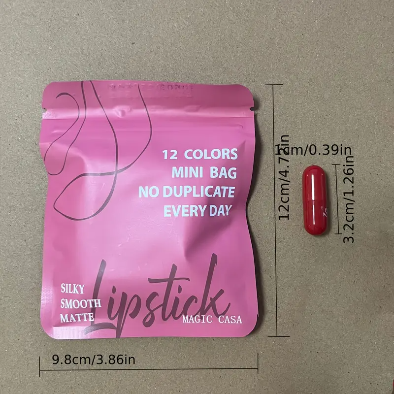 12-Pack Cute Mini Matte Lipstick Set - Rich, Soft, Smooth Pink, Red & Brown Lip Glosses, Easy to Apply, Long-Lasting, Perfect Gift for Makeup Festival, Beginner-Friendly Nourishing Lipstick Kit