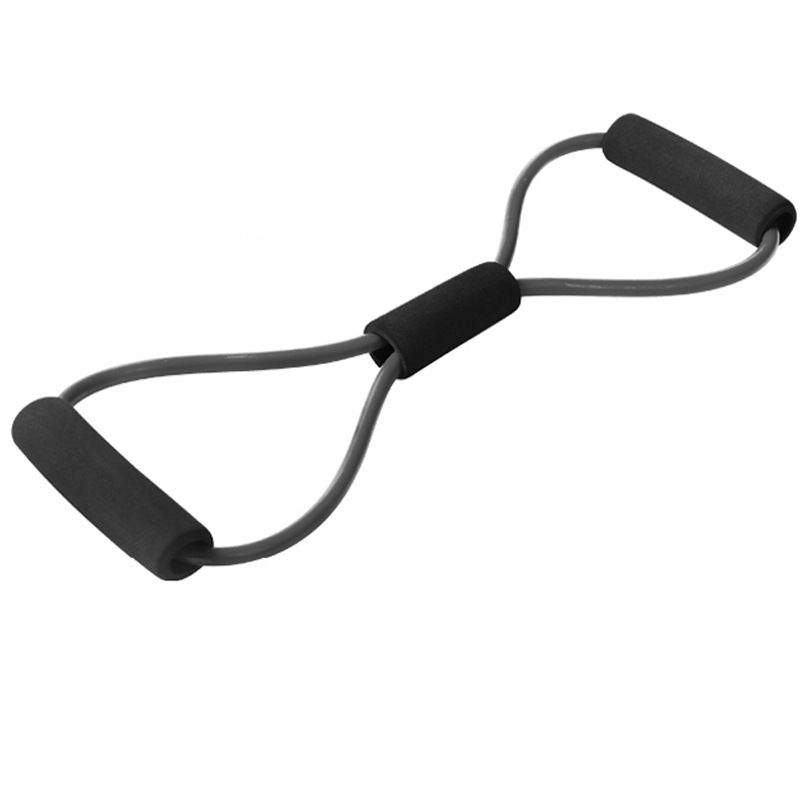 Hot Yoga Gum Fitness Resistance 8 Word Chest Expander Rope Workout Muscle Fitness Rubber Elastic Bands for Sports Exercise