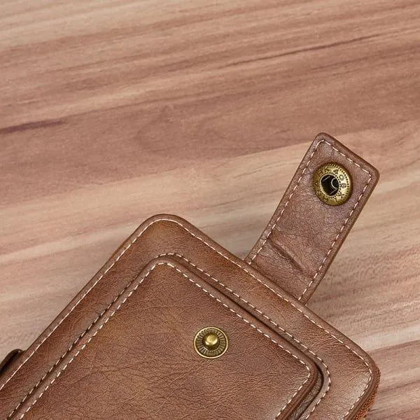 Vintage Small Men's Wallet Pu Leather Short Purse Men Hasp Zipper Clutch Solid Porte Feuille Hommes Porte Monnaie Homme