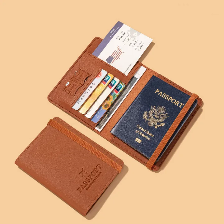 Passport Bag Multi-function Document Package Portable Travel Ultra-thin Passport Holder Document holder and passport holder